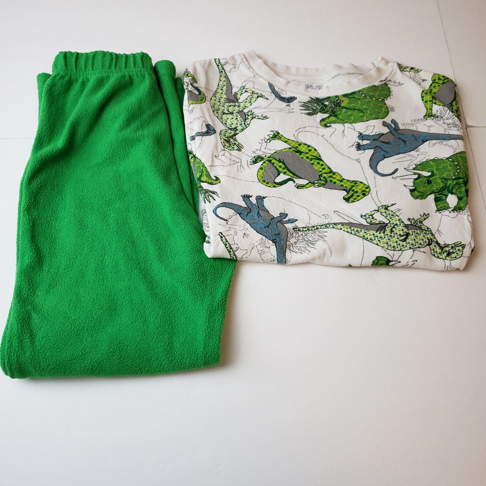 The Childrens Place Boys Dinosaur Pajama Set Green